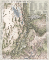 Highest Peaks of Utah Wall Map